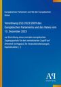 Verordnung (EU) 2023/2859 des Europäischen Parlaments. Blau mit gelbem Rand, rechts unten Antiphon Verlag.