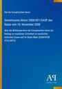 Text der Europäischen Union zur maritimen Sicherheit, blau-gelber Hintergrund, Logo "Antiphon Verlag".