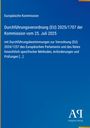Durchführungsverordnung (EU) 2025/1707 der Kommission. Europäische Kommission und Antiphon Verlag Logo.