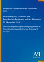 Text: "Europäisches Parlament und Rat der Europäischen Union, Verordnung (EU) 2019/2088 des Europäischen Parlaments..."

Beschreibung: Blau-gelber Hintergrund mit Verlag-Logo.