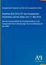 Text: "Richtlinie (EU) 2016/797 des Europäischen Parlaments und des Rates vom 11. Mai 2016". Blauer Hintergrund, EU-Dokument.