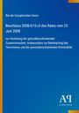 Beschluss des Rates der EU zur Terrorismusbekämpfung, Titel auf blauem Hintergrund mit Verlagslogo unten rechts.