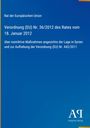 Verordnung (EU) Nr. 36/2012 über Maßnahmen zu Syrien. Blauer Hintergrund, unten rechts Logo "Antiphon Verlag".