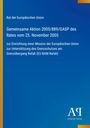 Text: „Gemeinsame Aktion 2005/889/GASP des Rates vom 25. November 2005. Logo des Antiphon Verlags unten rechts. Dominant blaue Farbe.”