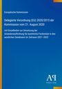 Text der Europäischen Kommission über Fischereiregelungen 2021-2023, blauer Hintergrund, "Antiphon Verlag" unten rechts.