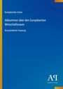 Text: "Europäische Union, Abkommen über den Europäischen Wirtschaftsraum, Konsolidierte Fassung". Blaues Cover mit gelbem Rand links. Logo unten rechts.