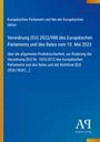 Text: "Verordnung (EU) 2023/988 des Europäischen Parlaments und des Rates vom 10. Mai 2023". Hintergrund: Blau mit gelber Leiste.