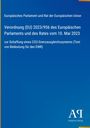 Europäische Verordnung zur Schaffung eines CO2-Grenzausgleichssystems. Blaues Cover mit Antiphon Verlag Logo.