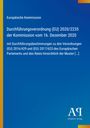Europäische Verordnungstitel, blauer Hintergrund, gelber Rand, Logo unten rechts.