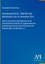 Europäische Kommission, Verordnung (EU) Nr. 1300/2014, Zugänglichkeit Eisenbahnsystem, blaues Cover, Antiphon Verlag-Logo.