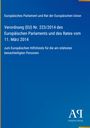 Text: Verordnung (EU) Nr. 223/2014 über Hilfsfonds. Blaues Cover, Antiphon Verlag Logo unten rechts.
