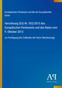 Verordnung (EU) Nr. 952/2013, Zollkodex der Union. Blau mit gelbem Streifen links und Logo unten rechts.