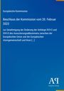 Europäische Kommission: Beschluss vom 20. Februar 2023 zur Änderung des Assoziierungsabkommens. Logo des Antiphon Verlags.