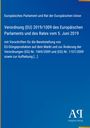 Europäisches Parlament und Rat, Verordnung (EU) 2019/1009, Vorschriften für EU-Düngeprodukte. Blau mit weißem Text.