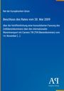 Text über Beschluss des Rates der EU von 2009 zu TIR-Zollübereinkommen. Blau mit gelbem Rand unten, Verlag-Logo rechts.