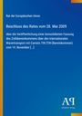 Text: "Rat der Europäischen Union. Beschluss des Rates vom 28. Mai 2009. Antiphon Verlag." Blauer Hintergrund.