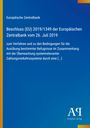 "Beschluss (EU) 2019/1349 der Europäischen Zentralbank vom 26. Juli 2019. Blauer Hintergrund mit gelbem Streifen."