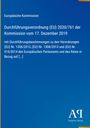 Europäische Kommission, Durchführungsverordnung (EU) 2020/761 vom 17. Dezember 2019. Blaues Cover mit gelber Linie.
