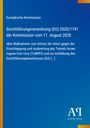 "Durchführungsverordnung (EU) 2020/1191 vom 11. August 2020" steht auf blauem Hintergrund mit gelbem Rand. Logo unten rechts.