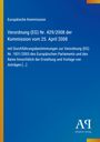 Europäische Kommission: Verordnung (EG) Nr. 429/2008. Blaues Cover mit gelbem Streifen und Verlagslogo.