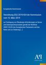 Verordnung (EU) 2019/424 der Kommission mit Ökodesign-Anforderungen. Blauer Hintergrund, unteres Logo: AI Antiphon Verlag.