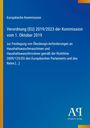 Text: Europäische Kommission, Verordnung (EU) 2019/2023, Ökodesign-Anforderungen für Haushaltswaschmaschinen und -trockner. Hintergrund: blau. Unten rechts: Verlagslogo.