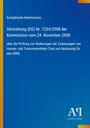 Text über eine EU-Verordnung zur Prüfung von Arzneimittelzulassungen. Blaues Design mit vertikalem gelbem Streifen links.