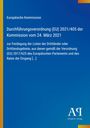 Europäische Kommission, Verordnung (EU) 2021/405, 24. März 2021. Blau mit gelbem Streifen und Antiphon Verlag Logo.