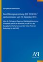 Text über EU-Durchführungsverordnung von 2018. Blau-gelber Hintergrund mit Logo und Verlagsname unten.