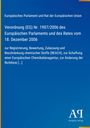 Verordnung (EG) Nr. 1907/2006, Registrierung, Bewertung chemischer Stoffe (REACH), Europäisches Parlament, blauer Hintergrund.