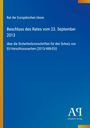 Text: Rat der Europäischen Union, Beschluss des Rates vom 23. September 2013, Sicherheitsvorschriften (2013/488/EU). Unten rechts ein Logo mit „PA“ über „Antiphon Verlag“. Hintergrund ist blau mit einem gelben Streifen links.