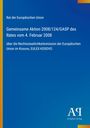 Text: "Rat der Europäischen Union: Gemeinsame Aktion 2008/124/GASP." Blaues Cover, gelber Streifen links, Logo unten rechts.