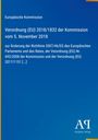 Verordnung (EU) 2018/1832 der Kommission vom 5. November 2018. Blauer Hintergrund, Antiphon Verlag-Logo.