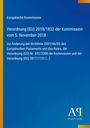 Europäische Kommission, Verordnung (EU) 2018/1832 vom 5. November 2018, blauer Hintergrund, gelber Streifen links.