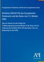 Richtlinie 2003/87/EG des Europäischen Parlaments über Emissionszertifikate. Logo des Antiphon Verlags unten rechts.
