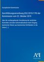 Europäische Kommission: Durchführungsverordnung (EU) 2019/1793 der Kommission vom 22. Oktober 2019, Buch