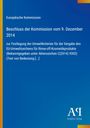 Europäische Kommission: Beschluss der Kommission vom 9. Dezember 2014, Buch