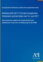 Text über Richtlinie (EU) 2017/1132 des EU-Parlaments. Blaues Cover mit Text. Logo des Antiphon Verlags.