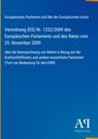 Verordnung (EG) Nr. 1222/2009 über die Kennzeichnung von Reifen. Blaues Layout mit schlichtem Design.