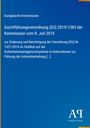 Europäische Kommission: Durchführungsverordnung (EU) 2019/1383 der Kommission vom 8. Juli 2019, Buch