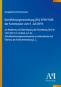 Europäische Kommission: Durchführungsverordnung (EU) 2019/1383 der Kommission vom 8. Juli 2019, Buch