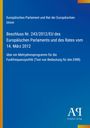 Text: "Europäisches Parlament und Rat der Europäischen Union... Funkfrequenzpolitik... EWR." Blauer Hintergrund, weißer Text.