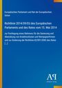 Europäische Richtlinie 2014/59/EU, festgelegt zur Sanierung und Abwicklung von Kreditinstituten. Blaues Cover.