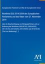 Text zur EU-Richtlinie 2019/2034 über Wertpapierfirmenaufsicht. Blaues Cover mit gelbem Rand und Verlagssymbol.