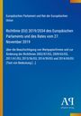 Europäisches Parlament und Rat, Richtlinie (EU) 2019/2034, Wertpapierfirmen. Blauer Hintergrund mit gelbem Streifen.
