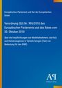 Text über Verordnung (EU) Nr. 995/2010 zur Holzvermarktung. Blaues Cover mit gelbem Rand. Logo unten rechts.