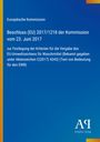Europäische Kommission: Beschluss zur Vergabe des EU-Umweltzeichens für Waschmittel, Logo unten rechts.
