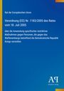 Text über EU-Verordnung 1183/2005 zu restriktiven Maßnahmen bei Verstößen gegen das Waffenembargo der DR Kongo.