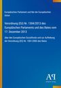 Text zur Verordnung (EU) Nr. 1304/2013, mit Bezug zum Europäischen Sozialfonds. Blau mit gelben Elementen. Logos unten.