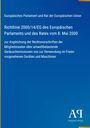 Europäisches Parlament und Rat der Europäischen Union: Richtlinie 2000/14/EG des Europäischen Parlaments und des Rates vom 8. Mai 2000, Buch